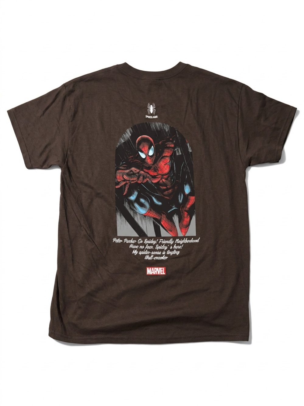 CVLA Brown Spider-Man Logo Short Sleeve Tee - Picture 2 of 2